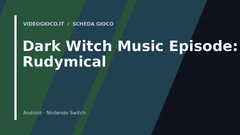 Copertina del videogioco Dark Witch Music Episode: Rudymical