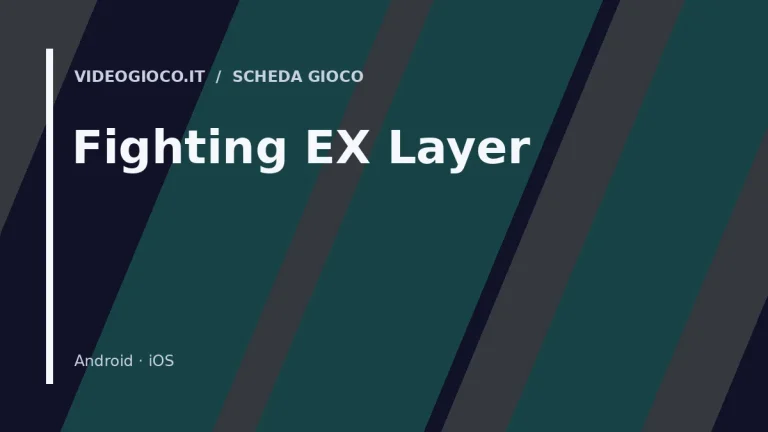 Copertina di Fighting EX Layer con visual grafico originale di proprietà di Videogioco.it