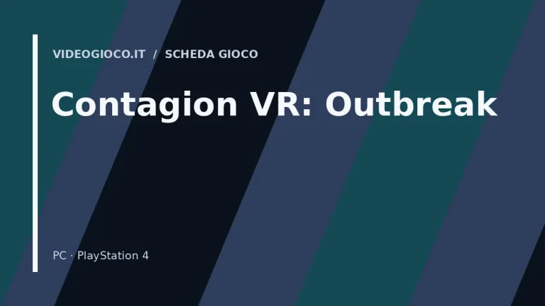 Copertina di Contagion VR: Outbreak con visual grafico originale di proprietà di Videogioco.it