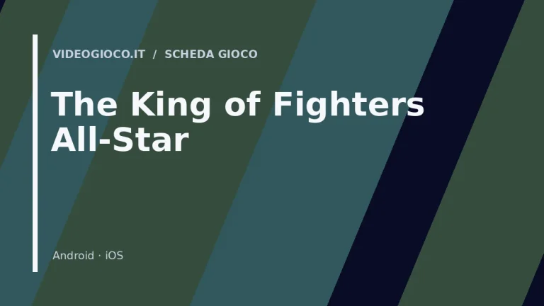 Visual grafico originale Videogioco.it per il gioco The King of Fighters All-Star