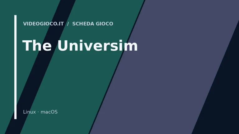 Visual grafico originale Videogioco.it per il gioco The Universim
