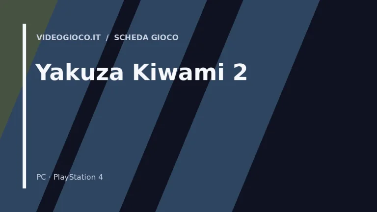 Visual grafica originale di Videogioco.it per il gioco Yakuza Kiwami 2
