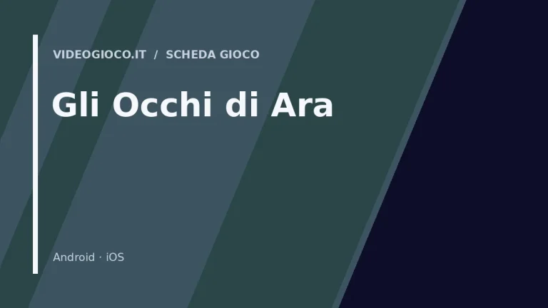 Copertina del videogioco Gli Occhi di Ara
