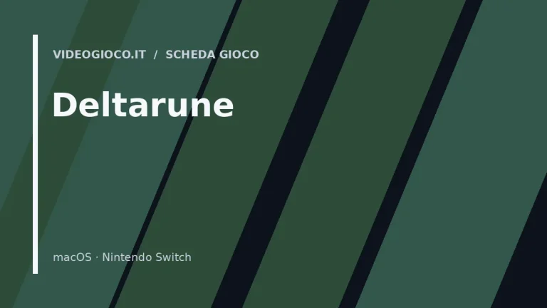 Visual grafico originale Videogioco.it creato per il gioco Deltarune.