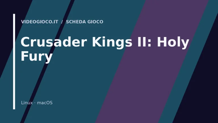 Copertina originale Videogioco.it per il videogioco Crusader Kings II: Holy Fury.