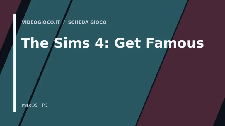 Visual grafico originale Videogioco.it per il gioco The Sims 4: Get Famous