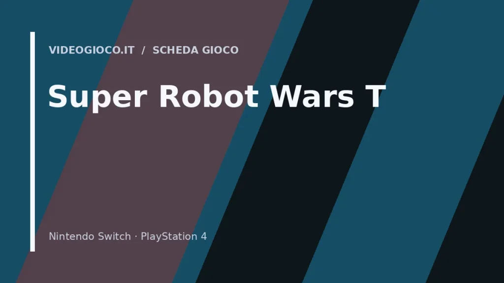 Visual grafico originale Videogioco.it per la copertina di Super Robot Wars T