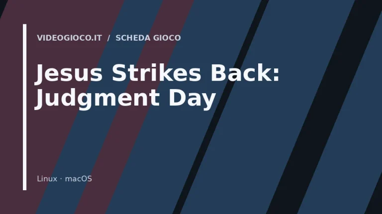 Visual grafico originale di Videogioco.it per Jesus Strikes Back: Judgment Day