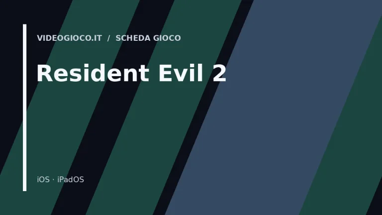 Copertina di Resident Evil 2 con visual grafico originale di Videogioco.it