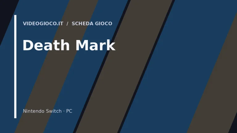 Visual grafico originale Videogioco.it utilizzato come copertina del gioco Death Mark