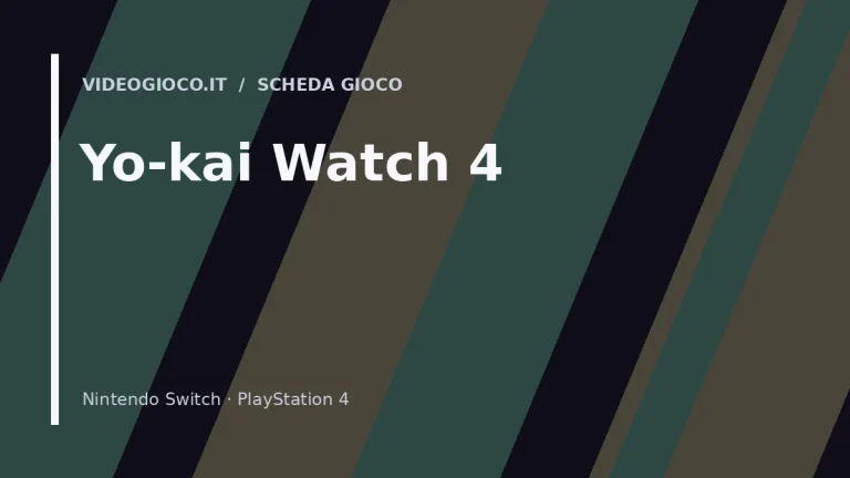 Visual grafico originale Videogioco.it per Yo-kai Watch 4