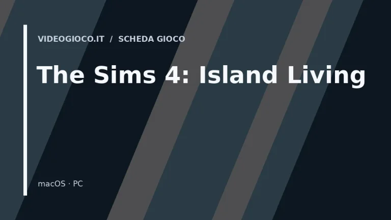 Visual grafico originale Videogioco.it per The Sims 4: Island Living