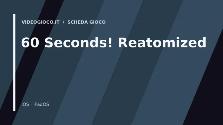 Copertina di 60 Seconds! Reatomized, visual grafico originale Videogioco.it.