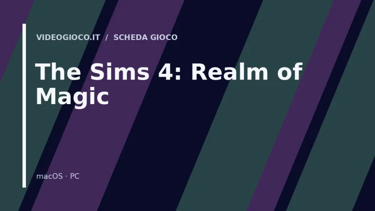 Visual grafico originale Videogioco.it per The Sims 4: Realm of Magic