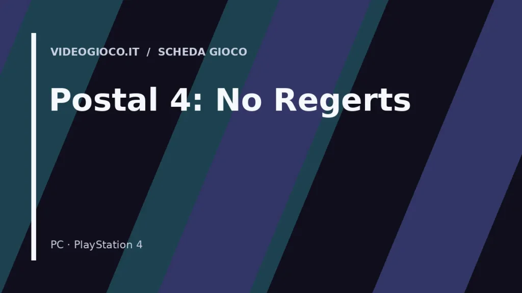 Grafica originale di Videogioco.it realizzata per il gioco Postal 4: No Regerts