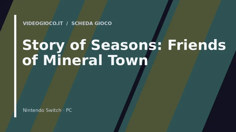 Grafica originale di Videogioco.it realizzata per il gioco Story of Seasons: Friends of Mineral Town