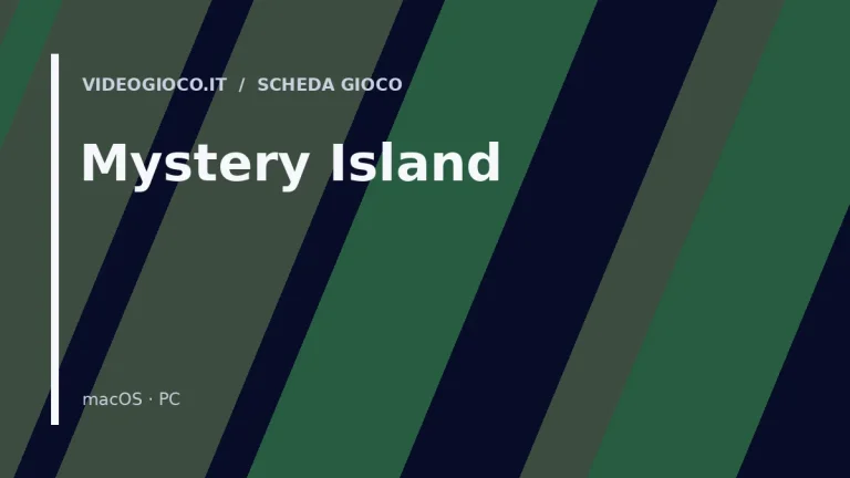 Visual grafica originale di proprietà di Videogioco.it per il videogioco Mystery Island.