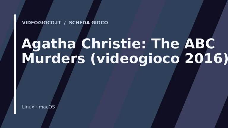Visual grafico originale Videogioco.it per il videogioco Agatha Christie: The ABC Murders (videogioco 2016)