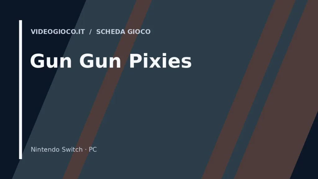 Visual grafica originale di proprietà di Videogioco.it per il videogioco Gun Gun Pixies.
