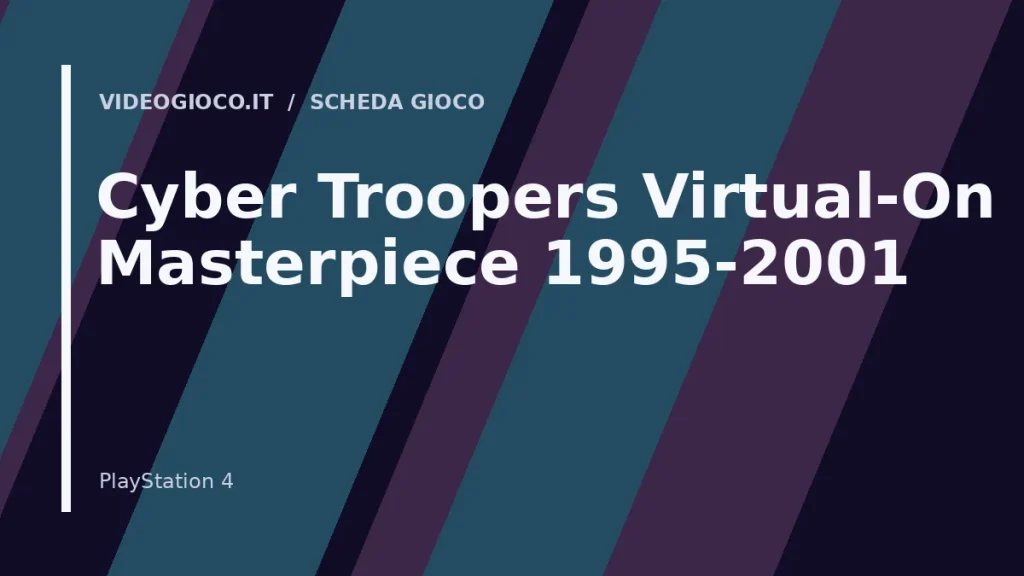 Visual grafico originale Videogioco.it per Cyber Troopers Virtual-On Masterpiece 1995-2001