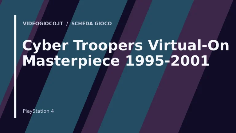 Visual grafico originale Videogioco.it per Cyber Troopers Virtual-On Masterpiece 1995-2001