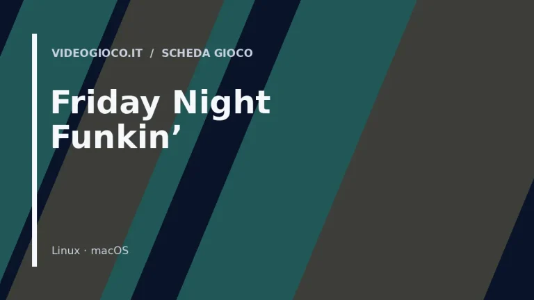 Copertina del gioco Friday Night Funkin' con visual grafica originale Videogioco.it.
