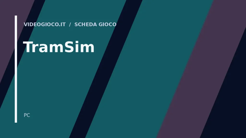 Copertina del gioco TramSim con visual grafica originale Videogioco.it.