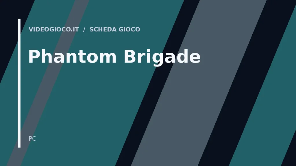 Copertina del gioco Phantom Brigade con visual grafica originale Videogioco.it.