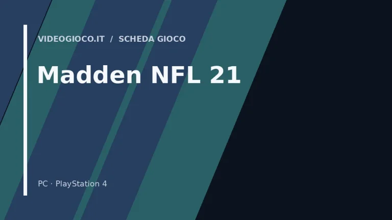 Visual grafico originale Videogioco.it per Madden NFL 21