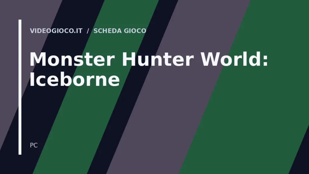 Visual grafico originale Videogioco.it per Monster Hunter World: Iceborne