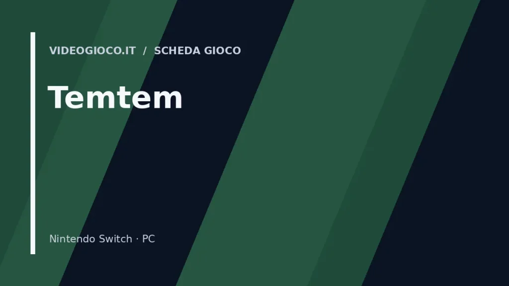 Visual grafico originale Videogioco.it per la scheda del gioco Temtem