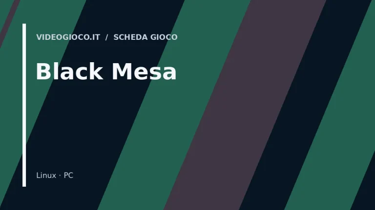 Copertina del gioco Black Mesa con visual grafico originale Videogioco.it