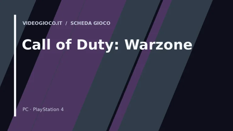 Copertina del gioco Call of Duty: Warzone con visual grafico originale Videogioco.it