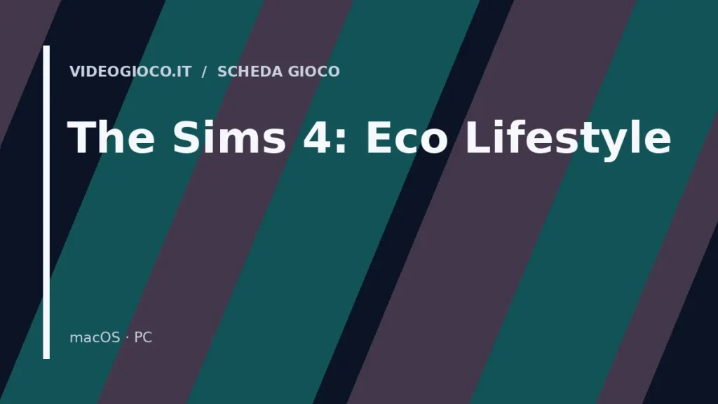 Copertina del videogioco The Sims 4: Eco Lifestyle