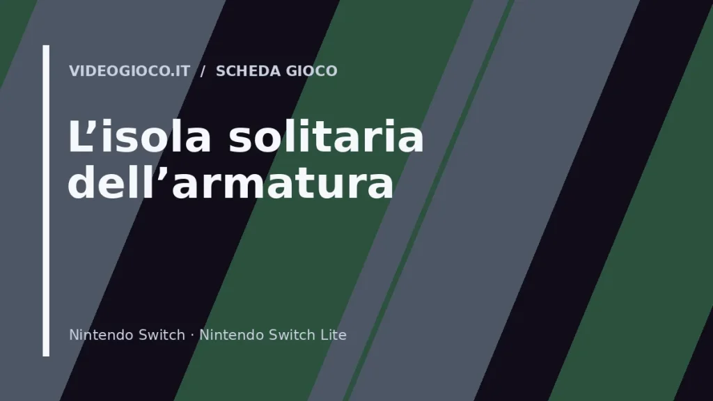 Copertina del videogioco L'isola solitaria dell'armatura
