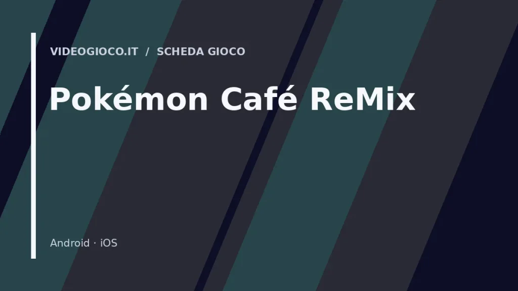 Visual grafico originale Videogioco.it per Pokémon Café ReMix