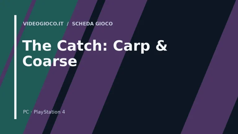 Visual grafico originale Videogioco.it per The Catch: Carp & Coarse