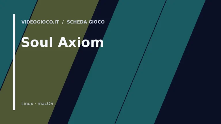 Visual grafico originale Videogioco.it per Soul Axiom, usato come copertina del gioco.