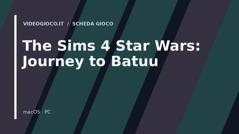 Visual grafico originale di Videogioco.it per The Sims 4 Star Wars: Journey to Batuu