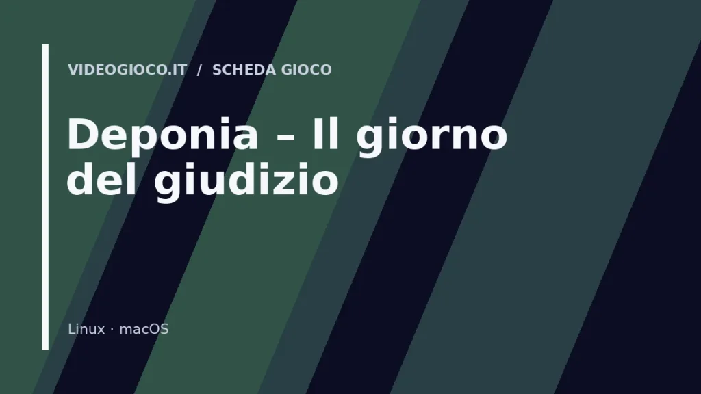 Visual grafico originale di Videogioco.it realizzato per il gioco Deponia – Il giorno del giudizio.