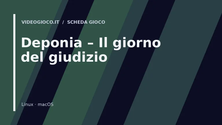 Visual grafico originale di Videogioco.it realizzato per il gioco Deponia – Il giorno del giudizio.
