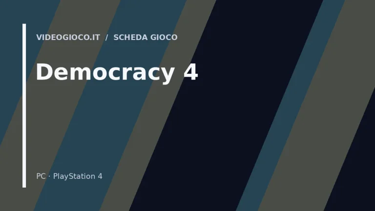 Visual grafico originale Videogioco.it per il gioco Democracy 4.