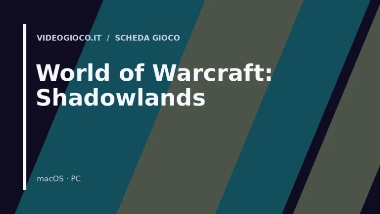 Visual grafico originale Videogioco.it per il gioco World of Warcraft: Shadowlands.