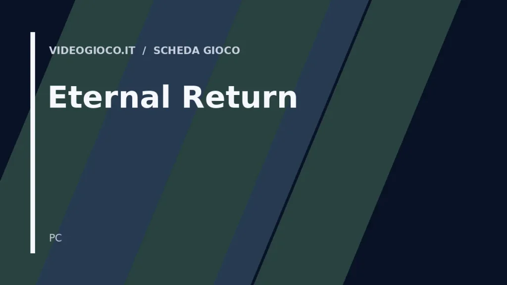 Visual grafico originale Videogioco.it per il gioco Eternal Return.
