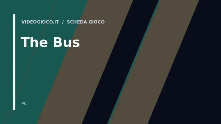 Copertina del gioco The Bus: visual grafico originale Videogioco.it