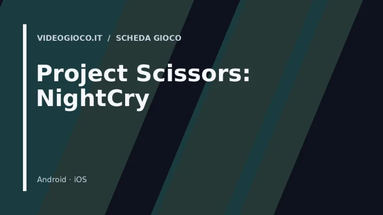 Copertina del gioco Project Scissors: NightCry: visual grafico originale di proprietà di Videogioco.it