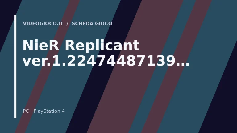 Copertina del gioco NieR Replicant ver.1.22474487139… con visual grafico originale Videogioco.it