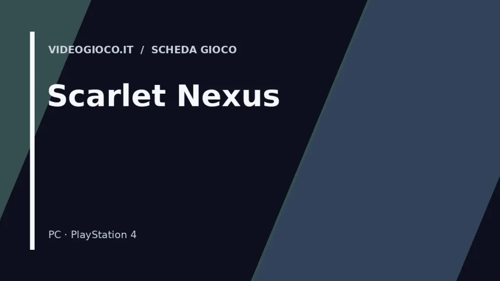 Visual di copertina originale Videogioco.it per Scarlet Nexus