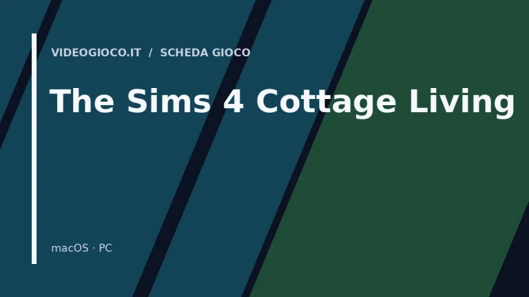 Visual grafico originale Videogioco.it per The Sims 4 Cottage Living