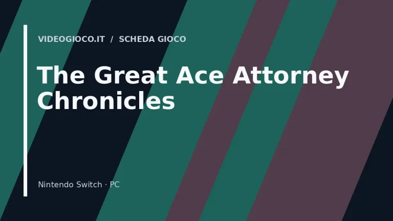 Copertina originale Videogioco.it per il gioco The Great Ace Attorney Chronicles.